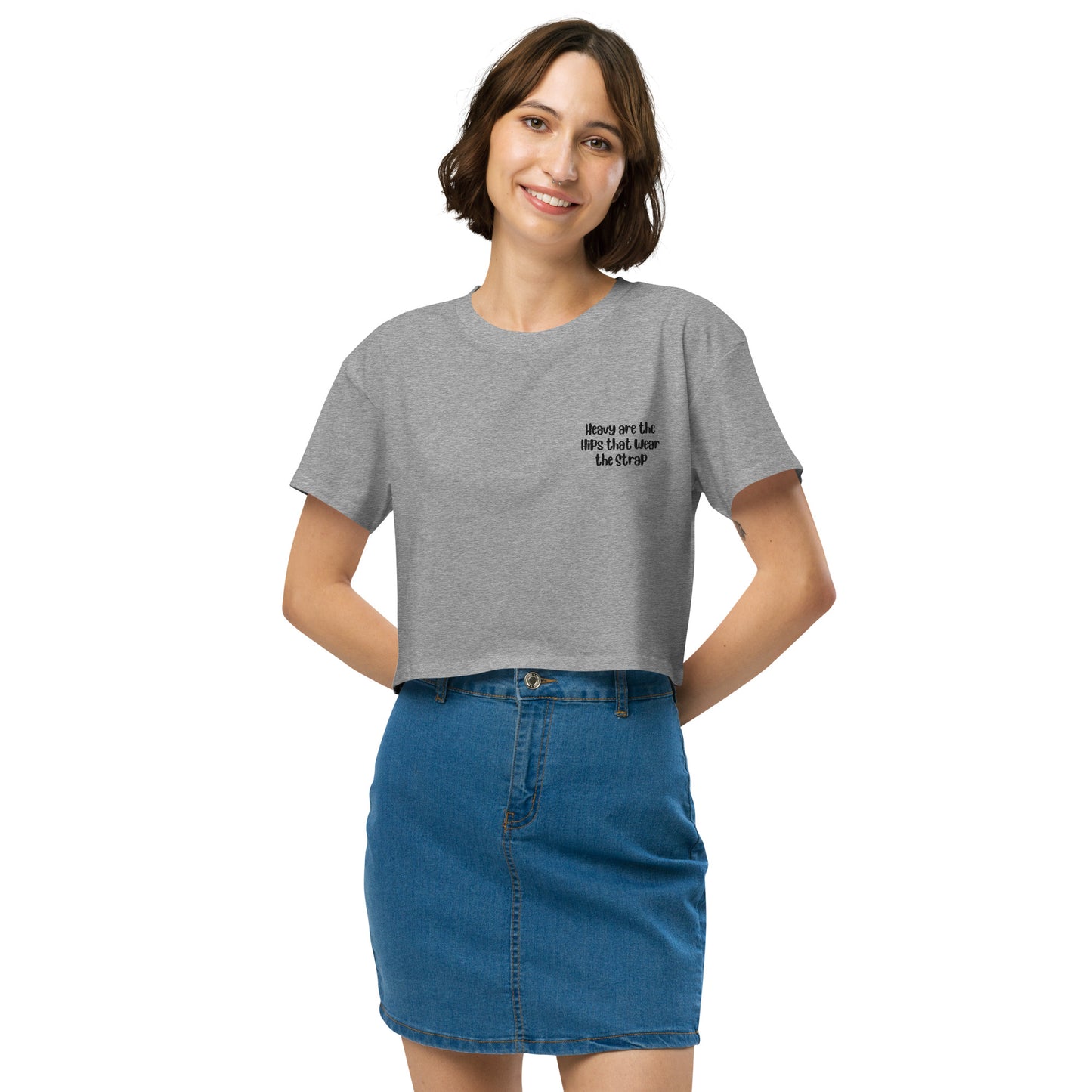 'Heavy are the hips' women’s crop top