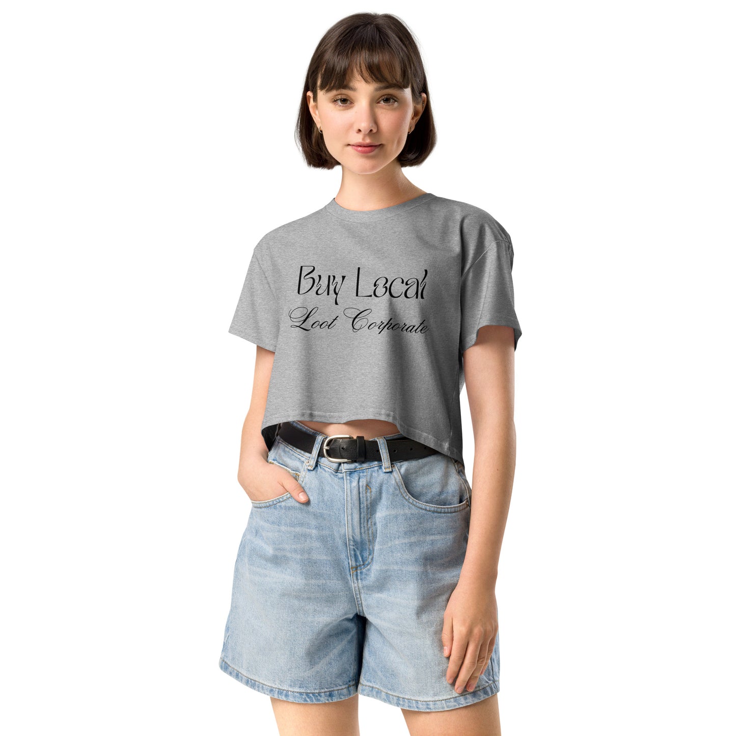Buy Local Loot Corporate women’s crop top