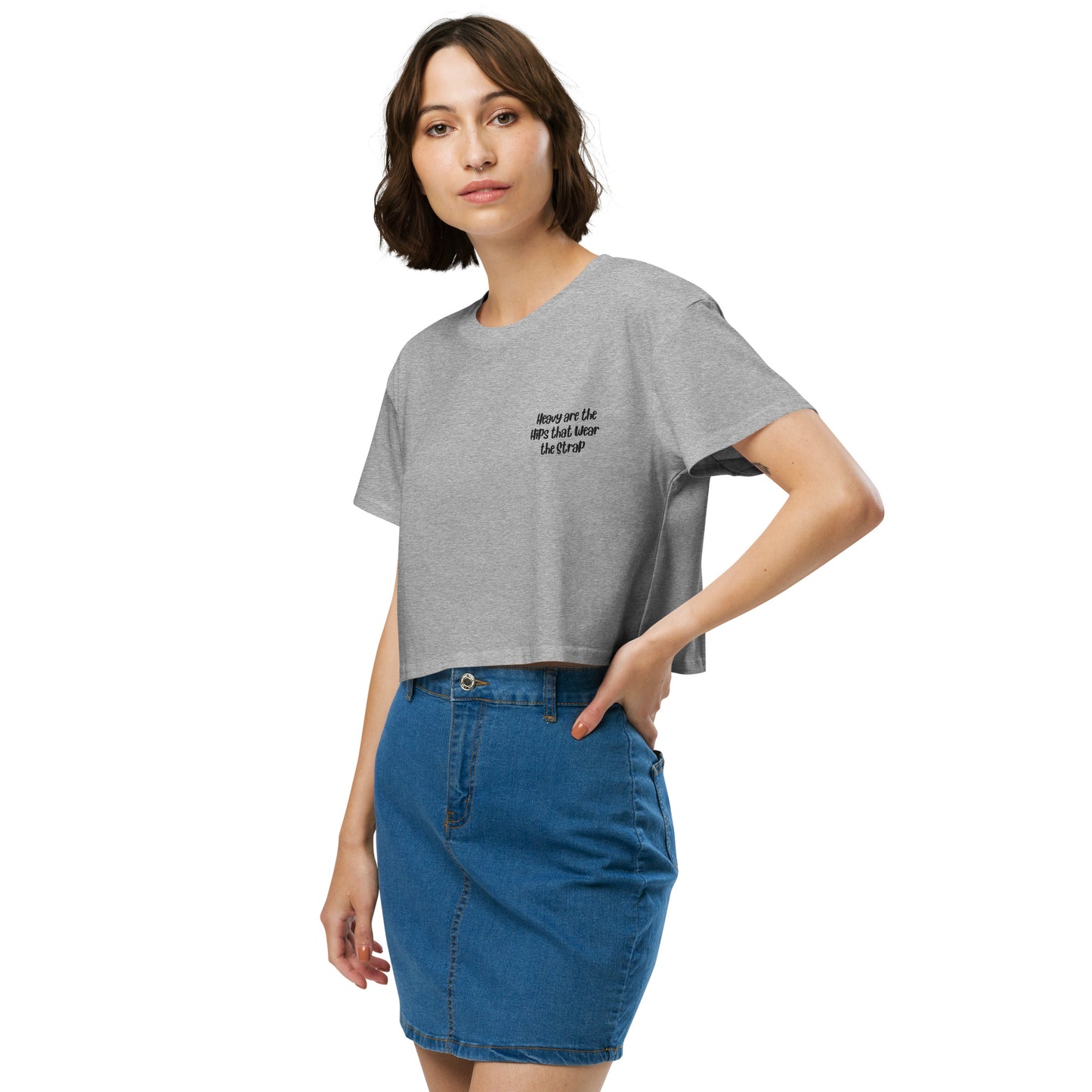'Heavy are the hips' women’s crop top