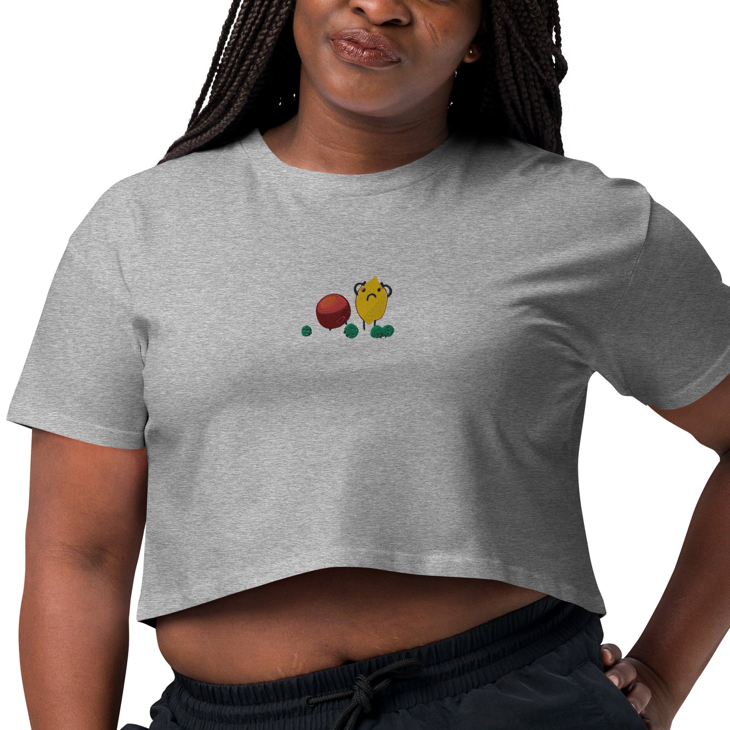 Fruity women’s crop top