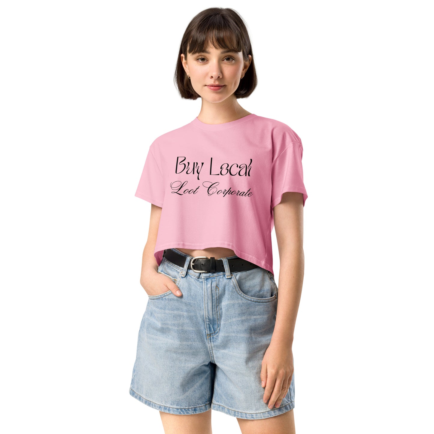 Buy Local Loot Corporate women’s crop top