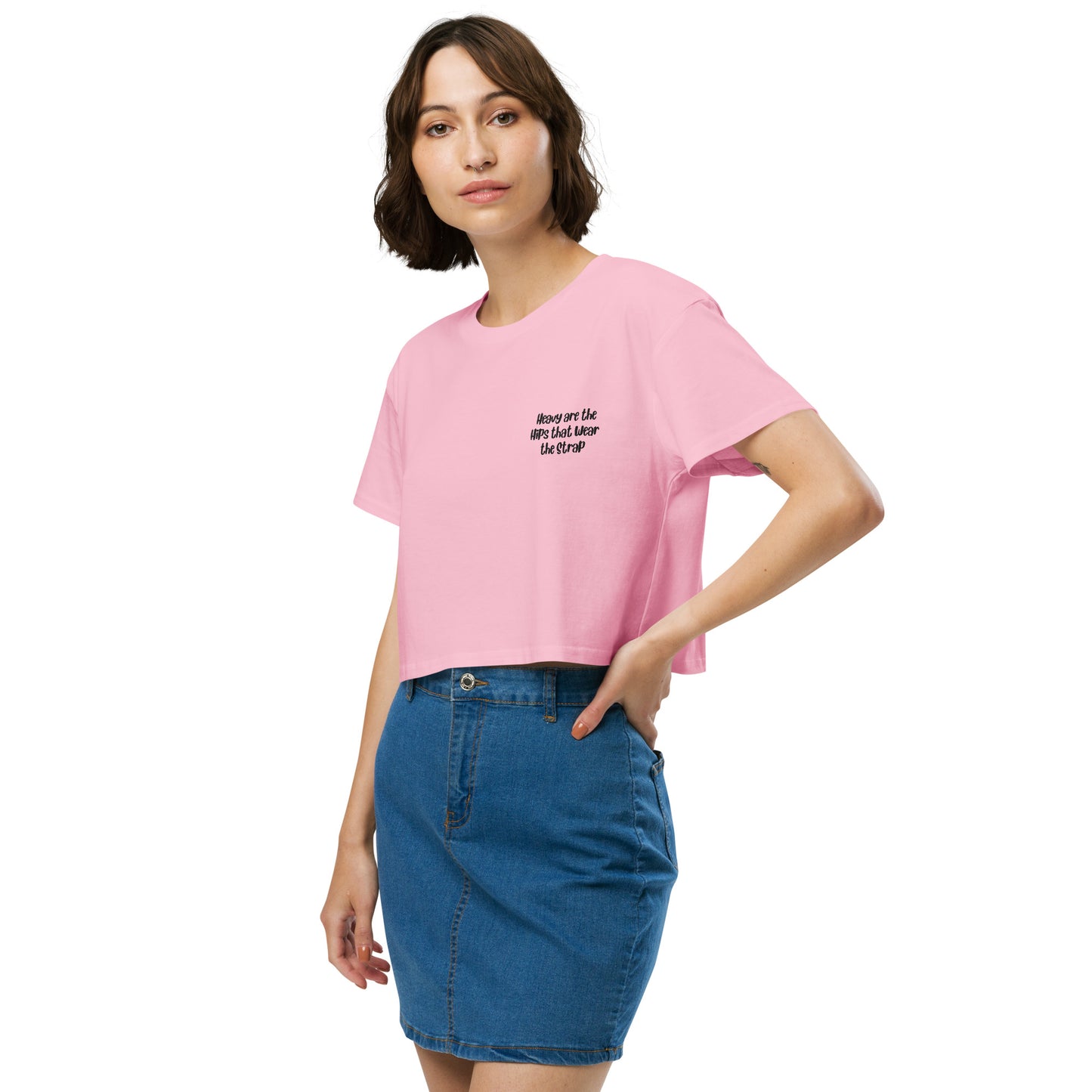'Heavy are the hips' women’s crop top
