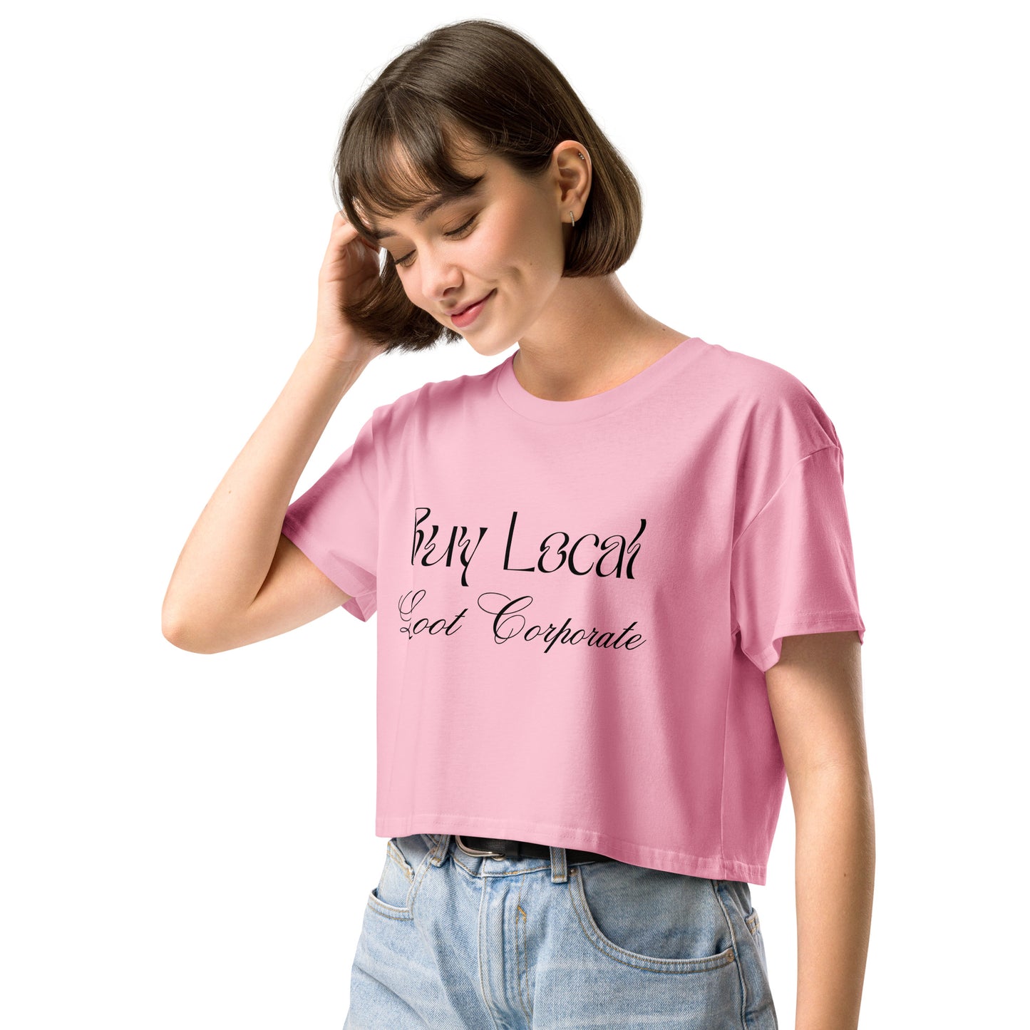 Buy Local Loot Corporate women’s crop top