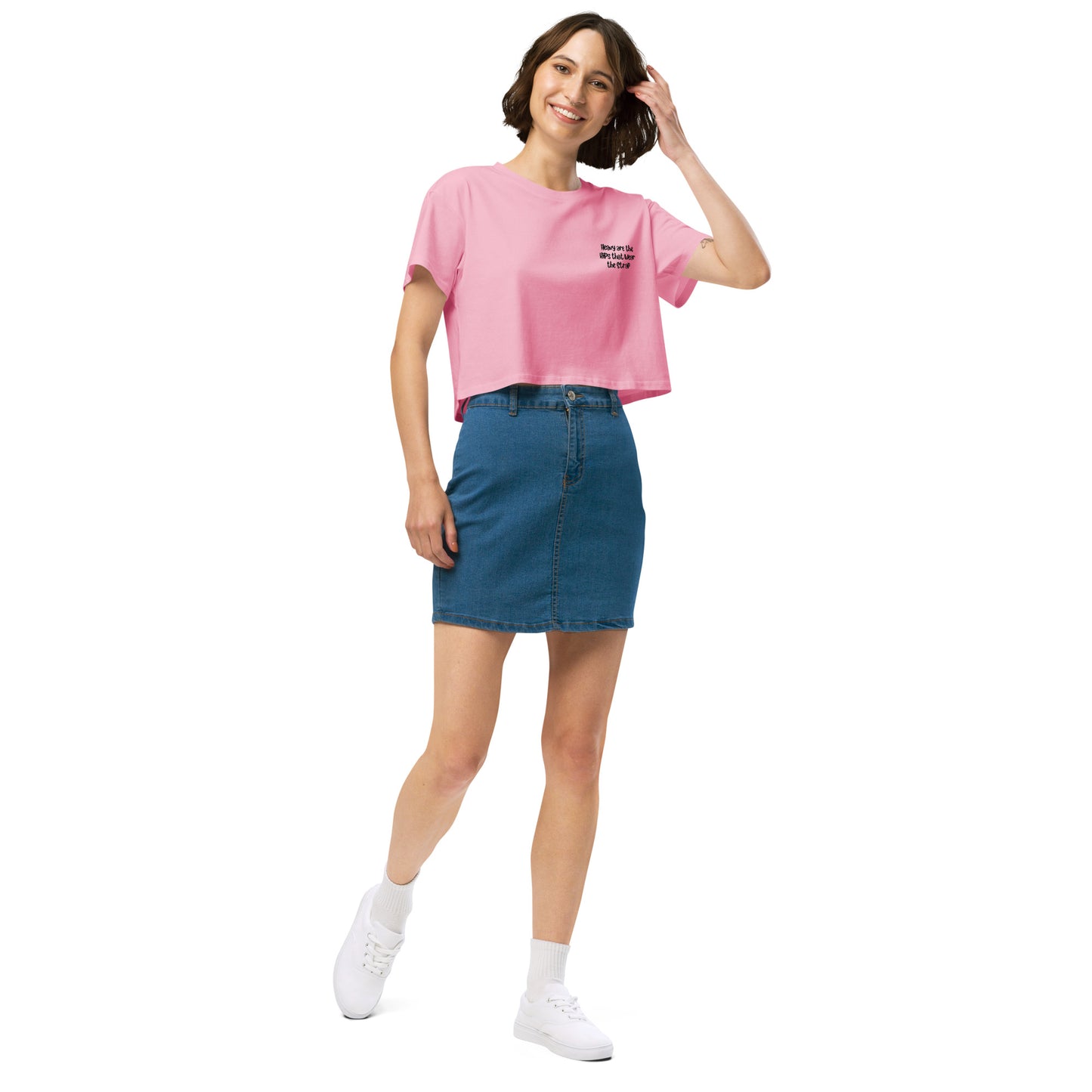 'Heavy are the hips' women’s crop top