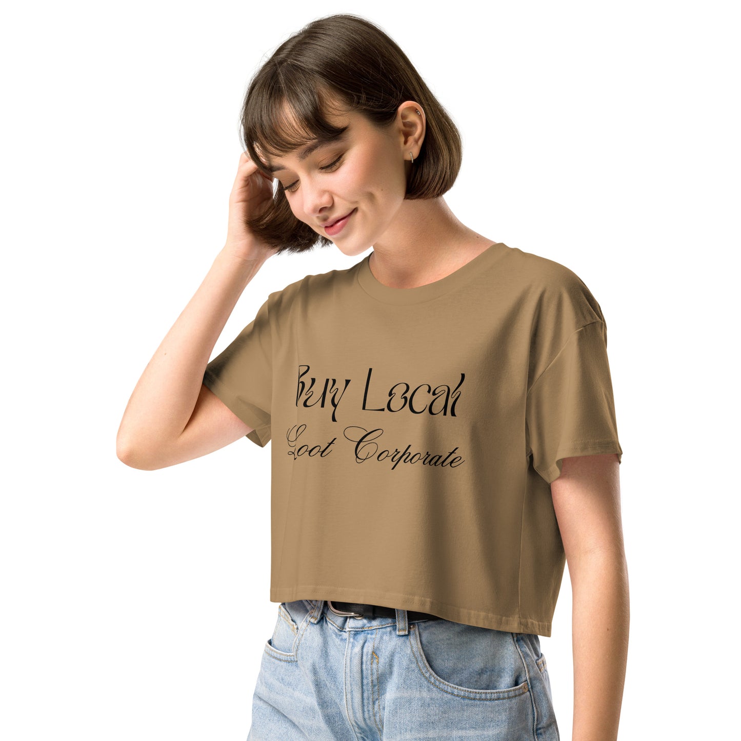 Buy Local Loot Corporate women’s crop top
