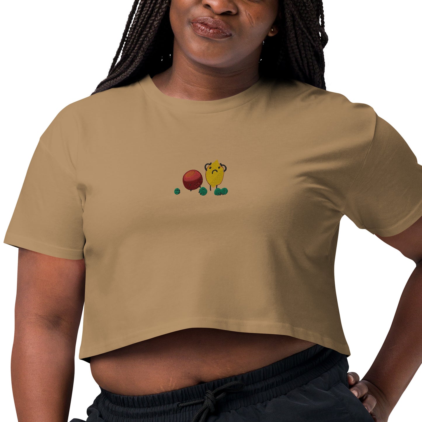 Fruity women’s crop top