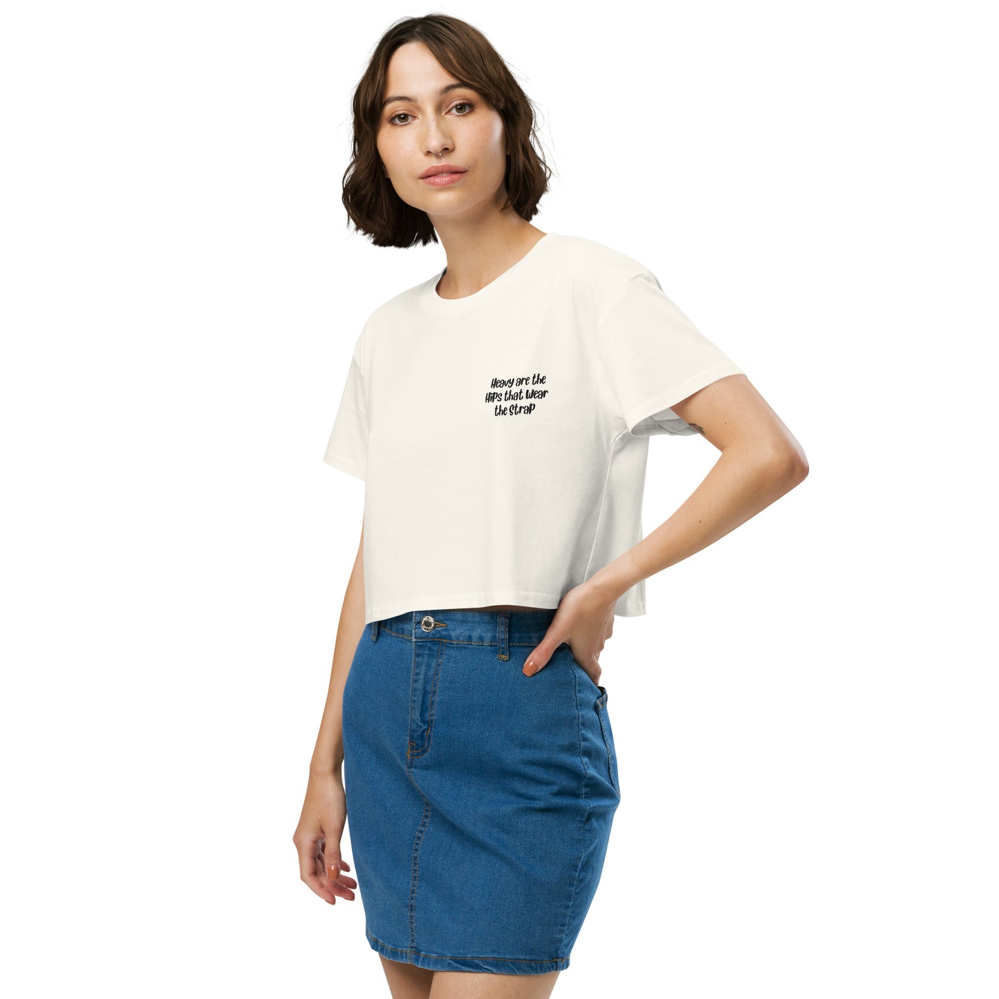 'Heavy are the hips' women’s crop top