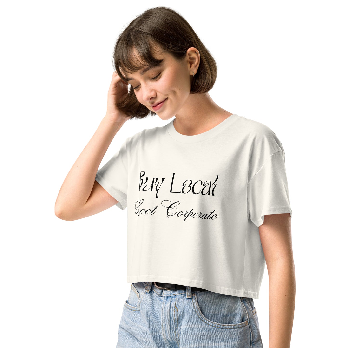 Buy Local Loot Corporate women’s crop top