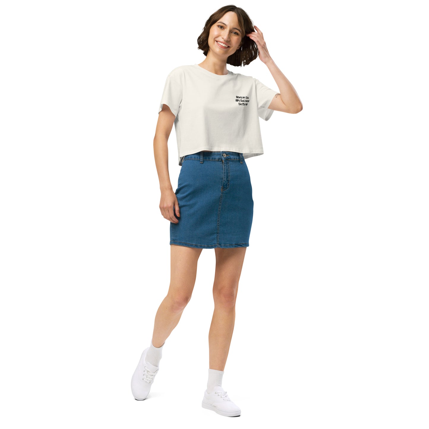 'Heavy are the hips' women’s crop top