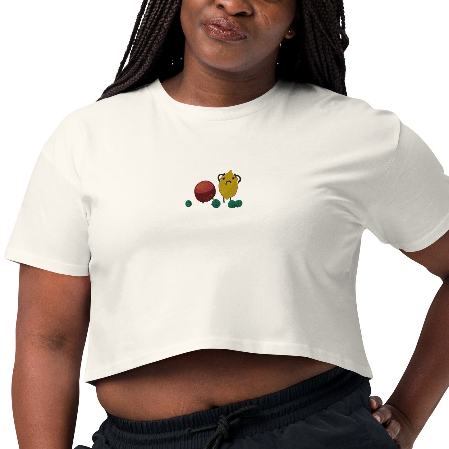 Fruity women’s crop top