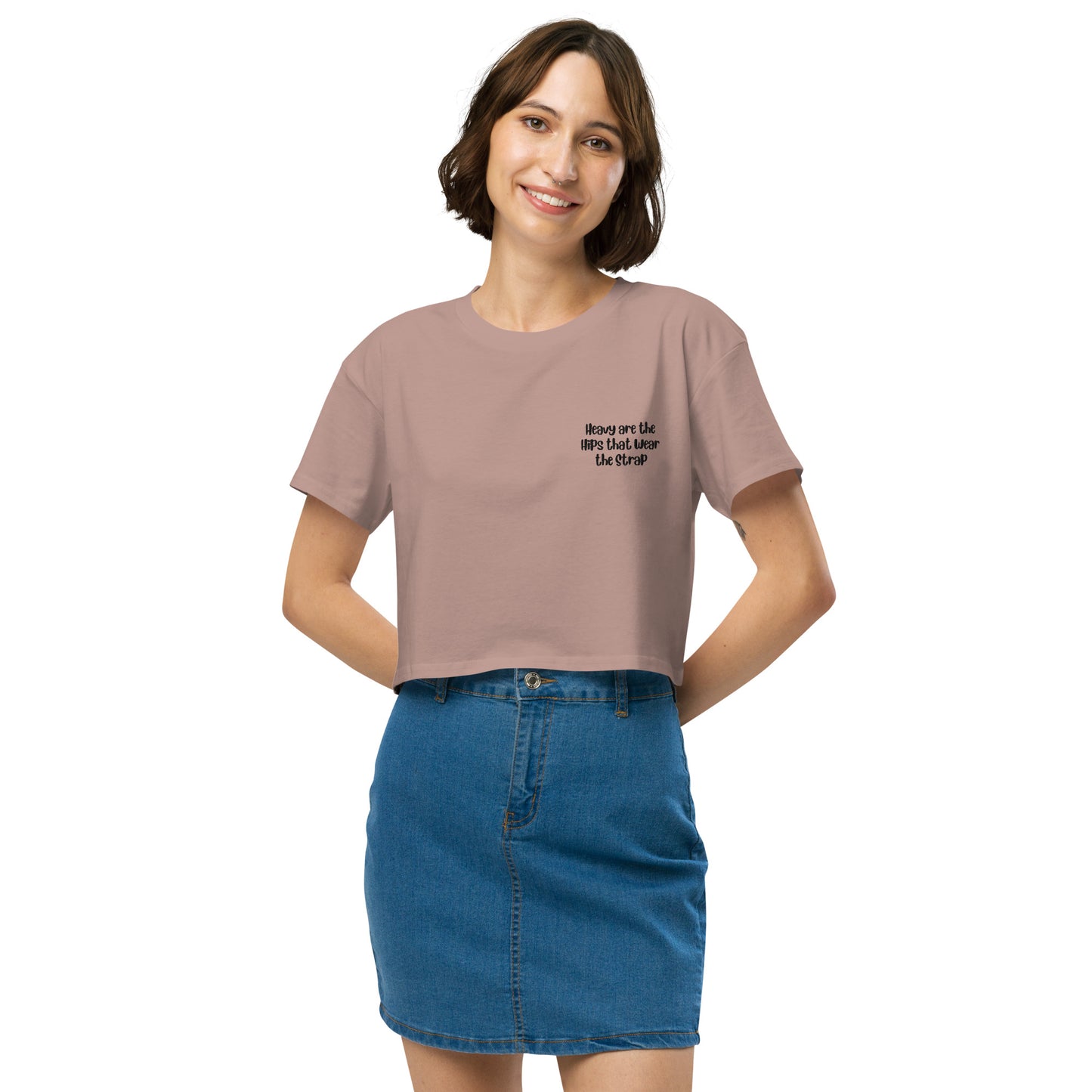 'Heavy are the hips' women’s crop top