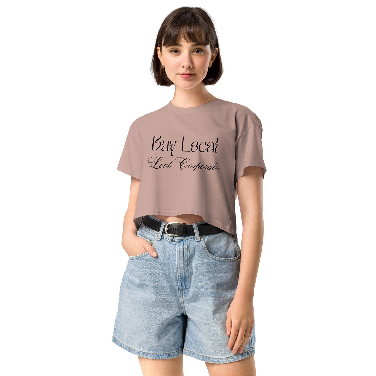 Buy Local Loot Corporate women’s crop top