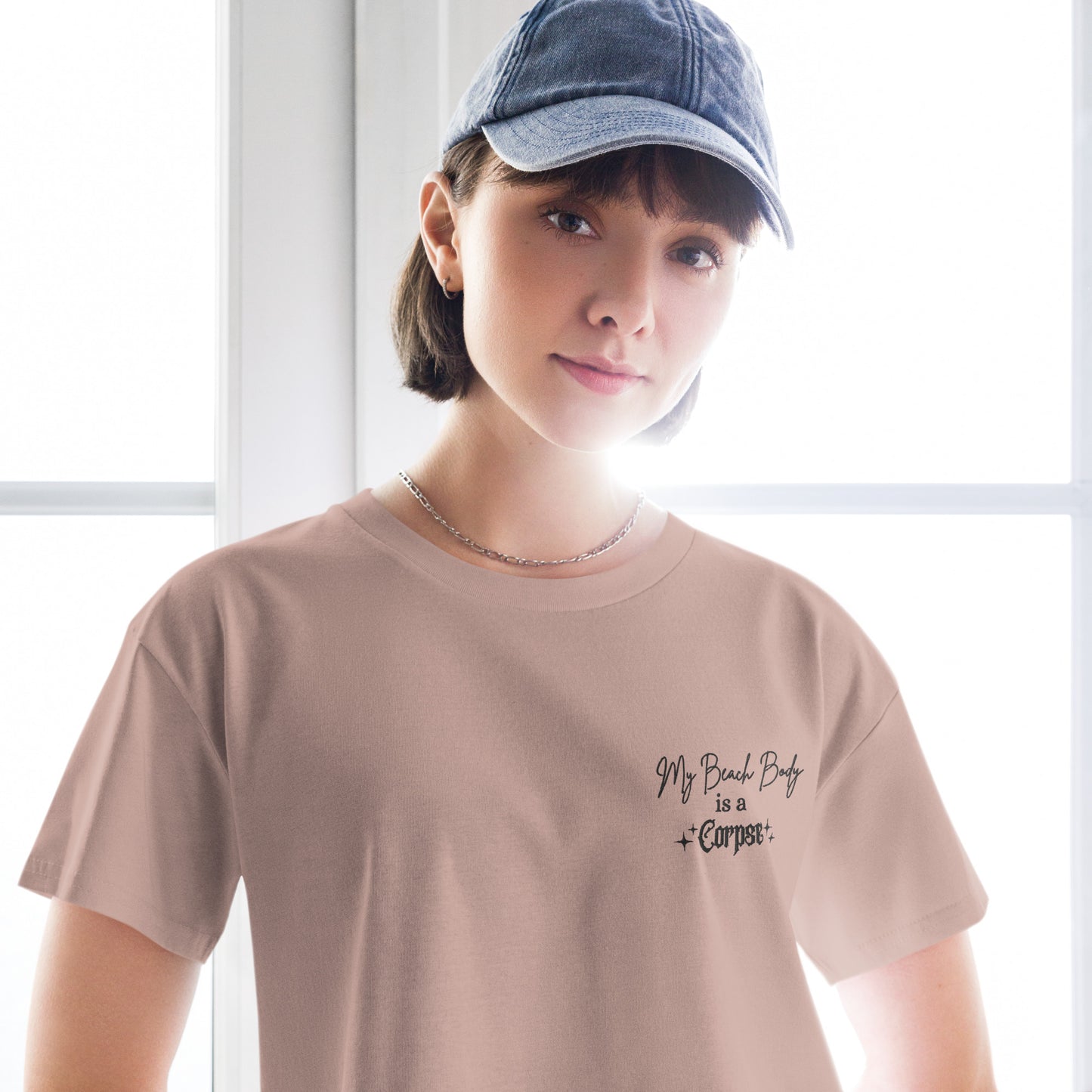 My Beach Body is a Corpse women’s crop top