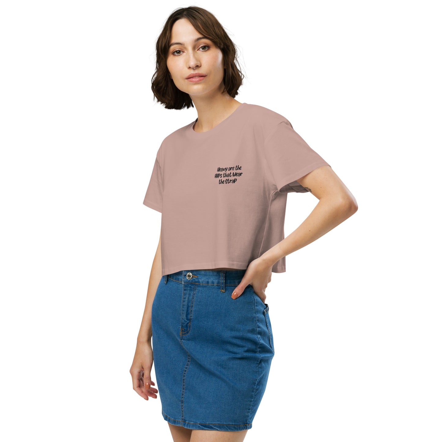'Heavy are the hips' women’s crop top