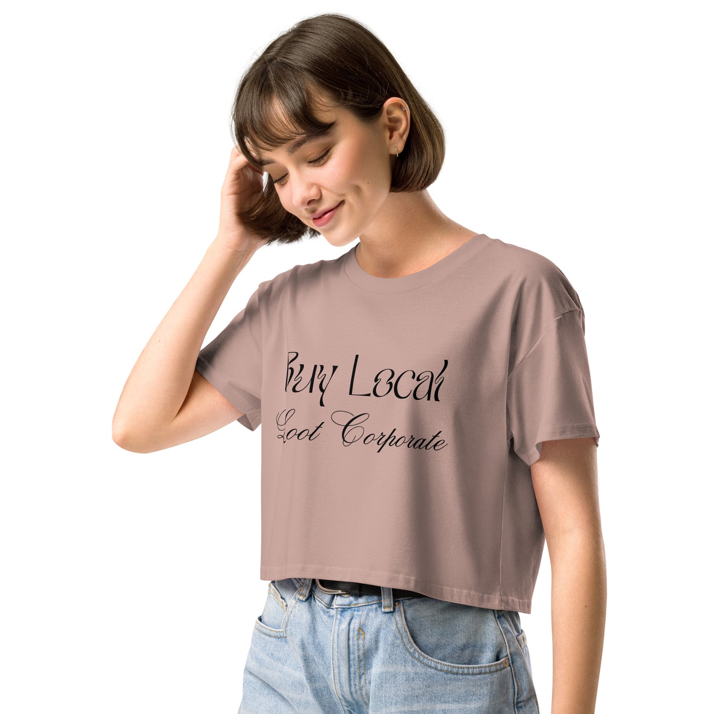 Buy Local Loot Corporate women’s crop top