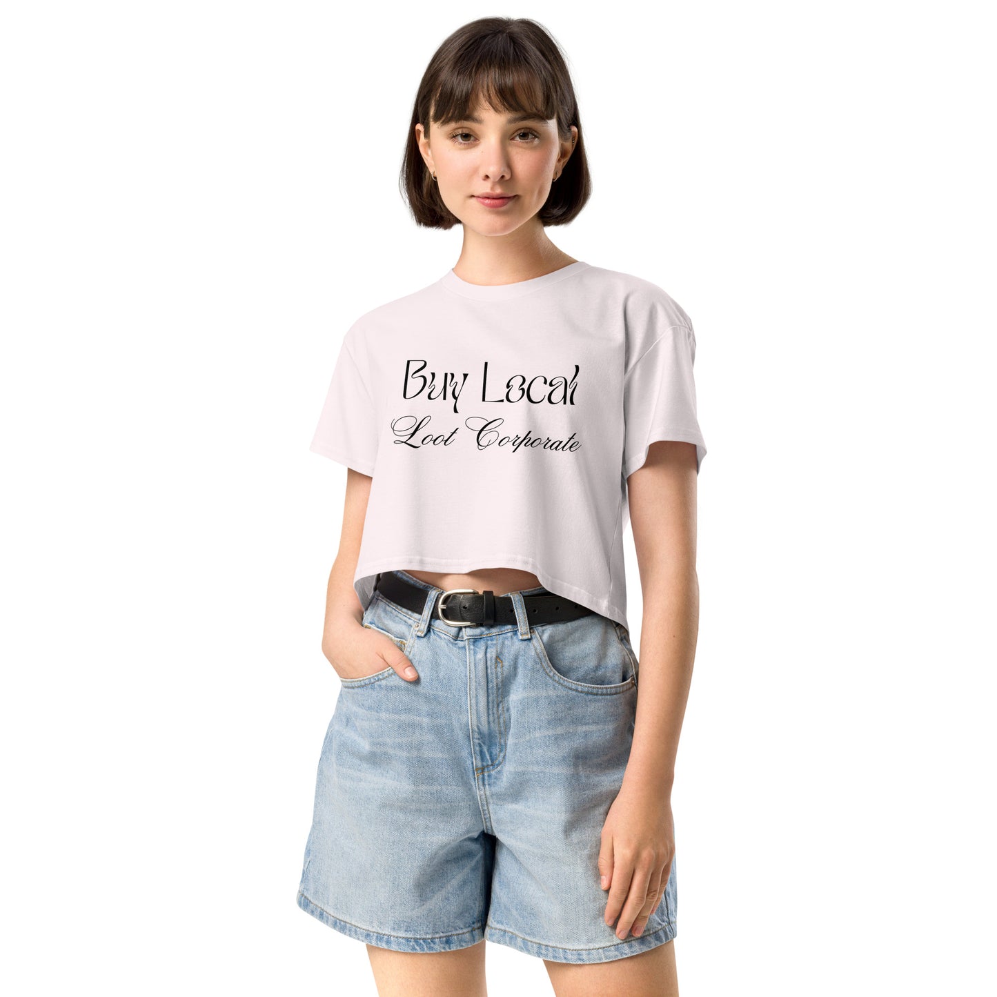 Buy Local Loot Corporate women’s crop top
