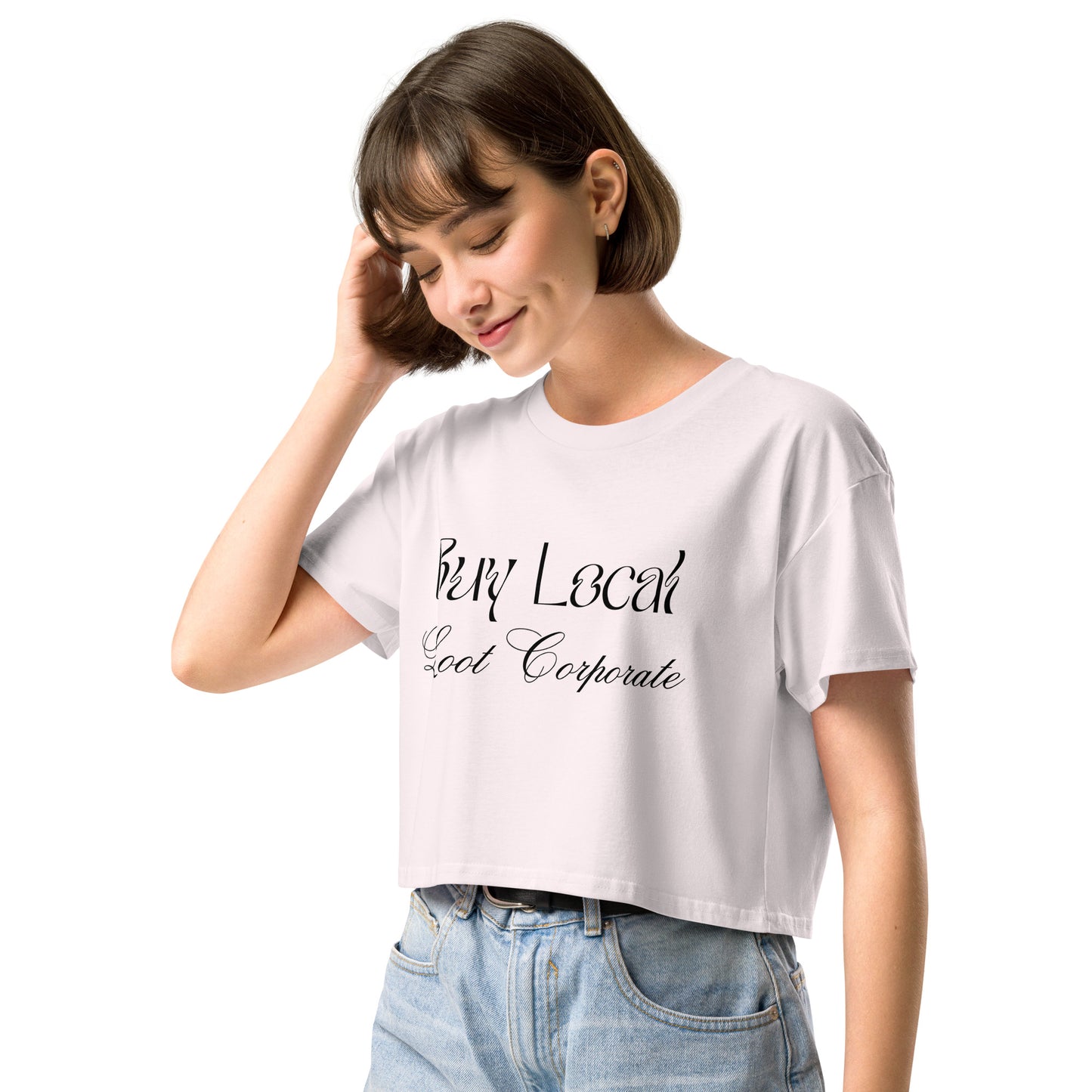 Buy Local Loot Corporate women’s crop top