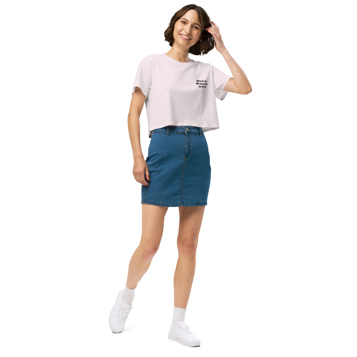'Heavy are the hips' women’s crop top