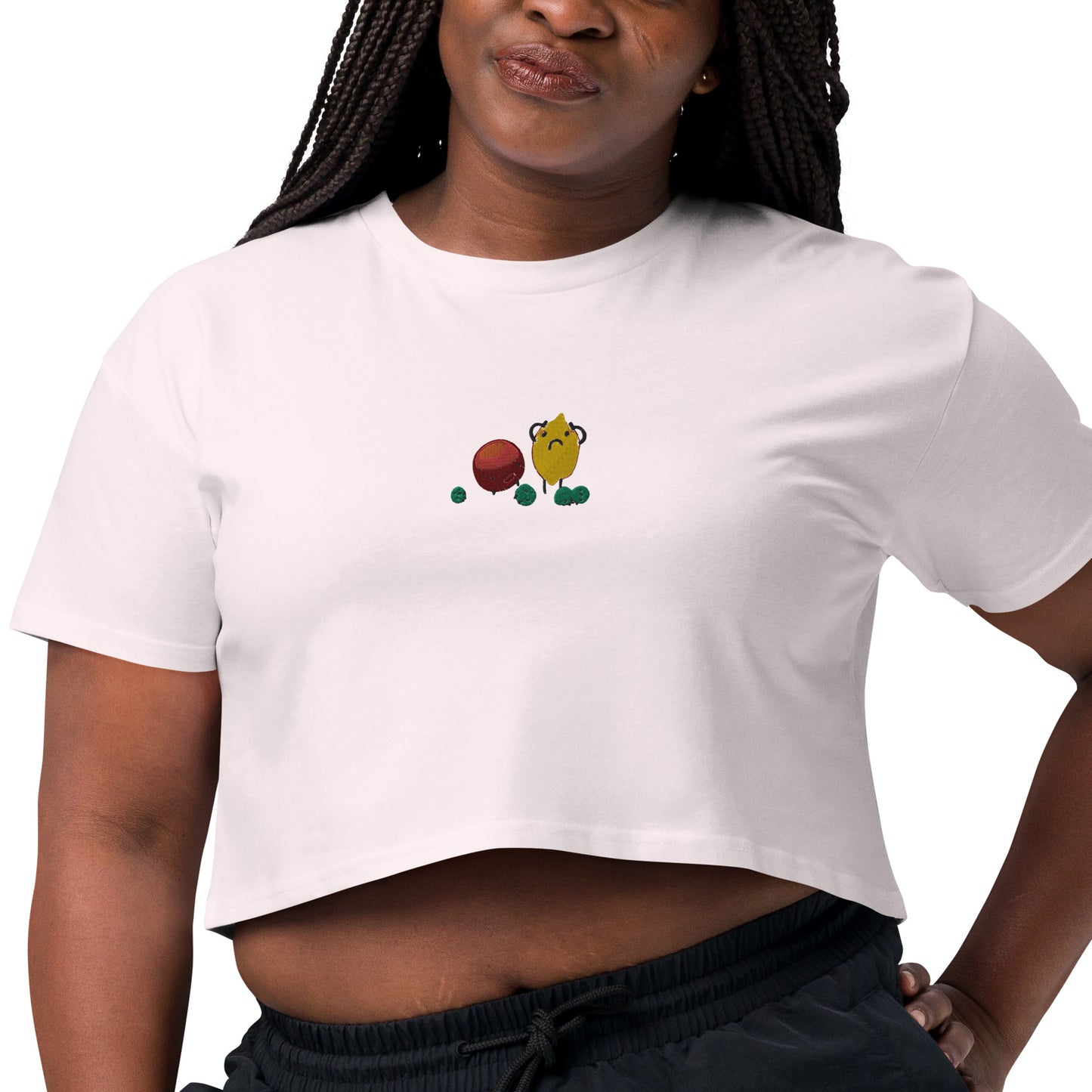 Fruity women’s crop top