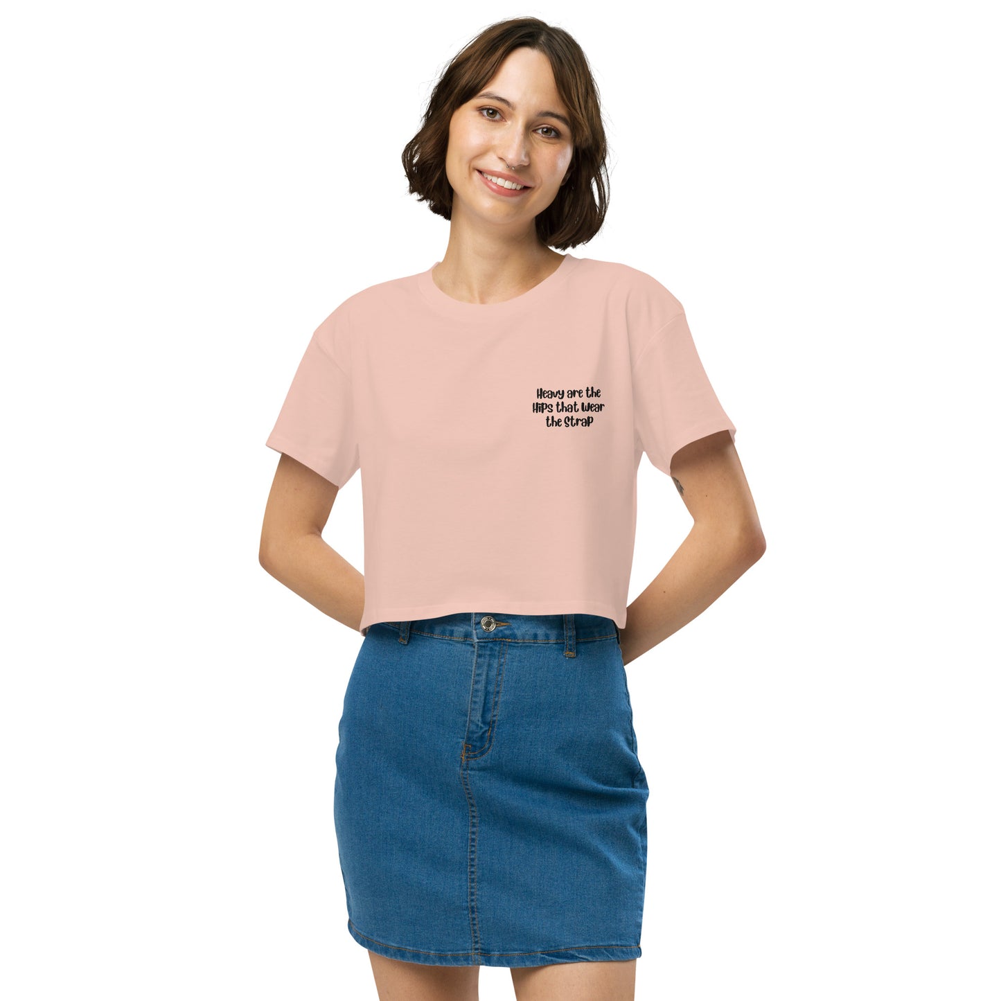 'Heavy are the hips' women’s crop top