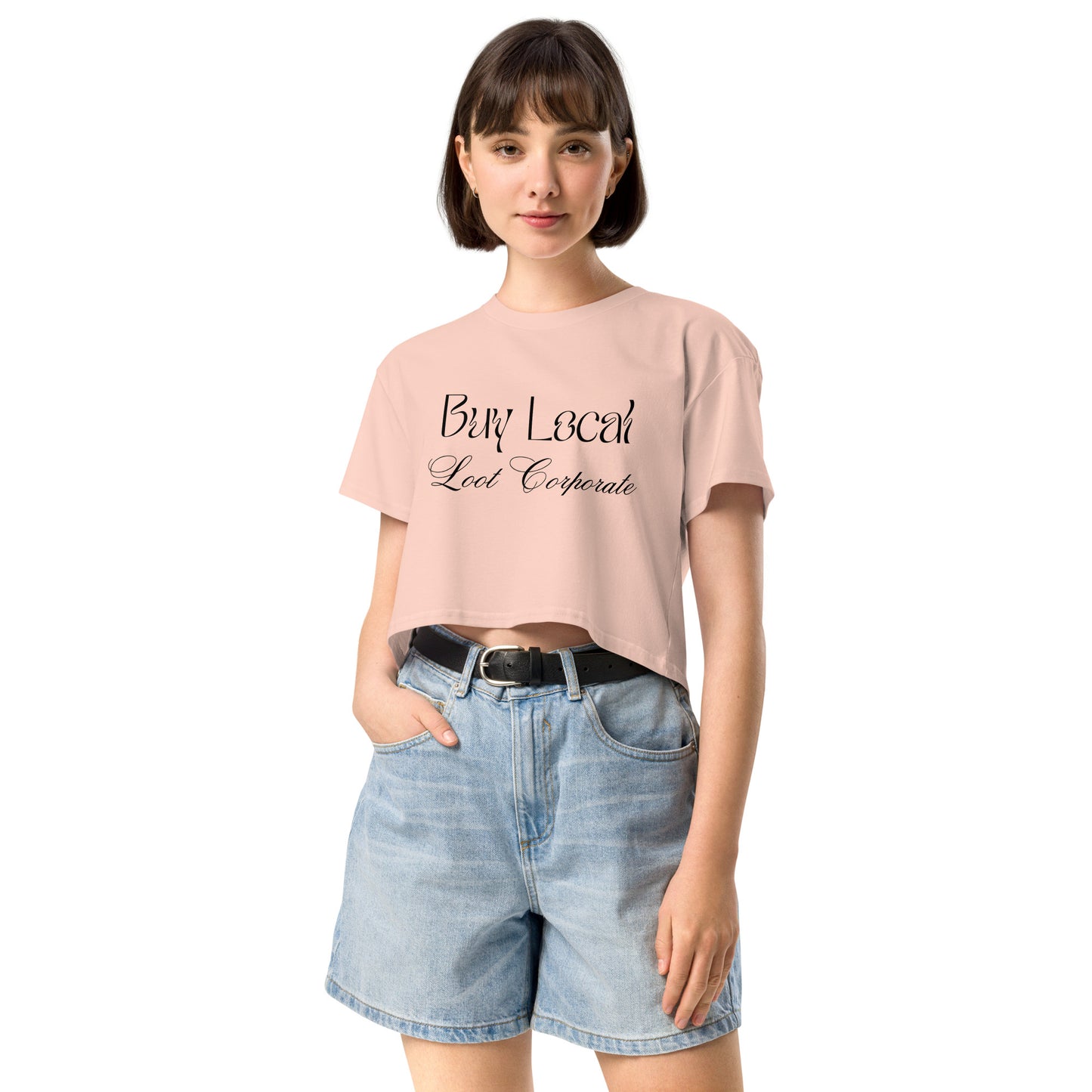 Buy Local Loot Corporate women’s crop top