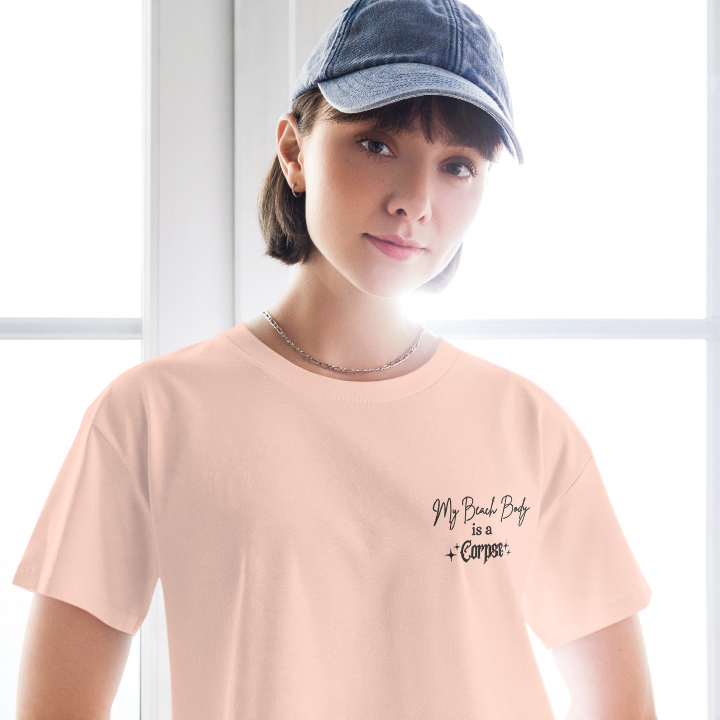 My Beach Body is a Corpse women’s crop top