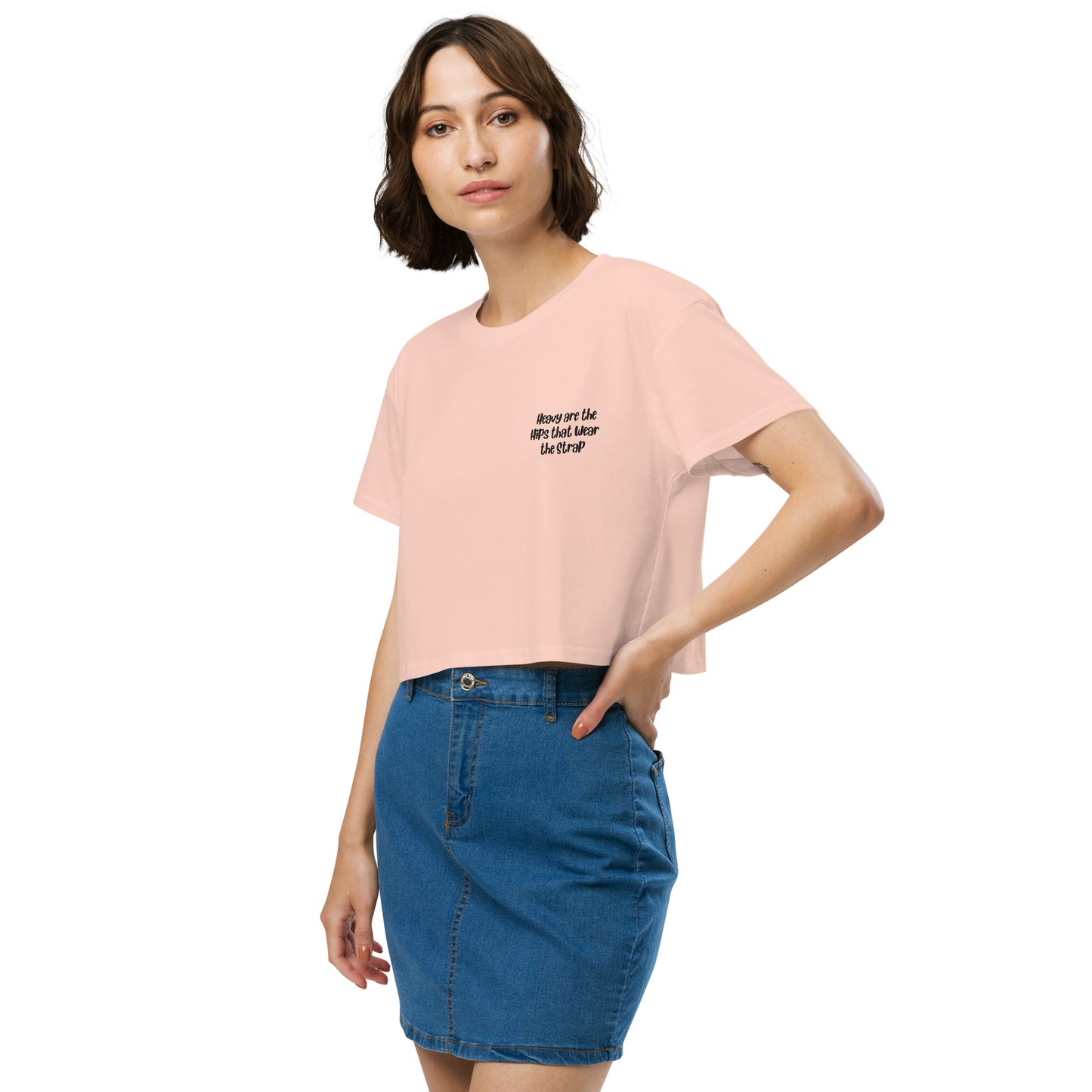'Heavy are the hips' women’s crop top
