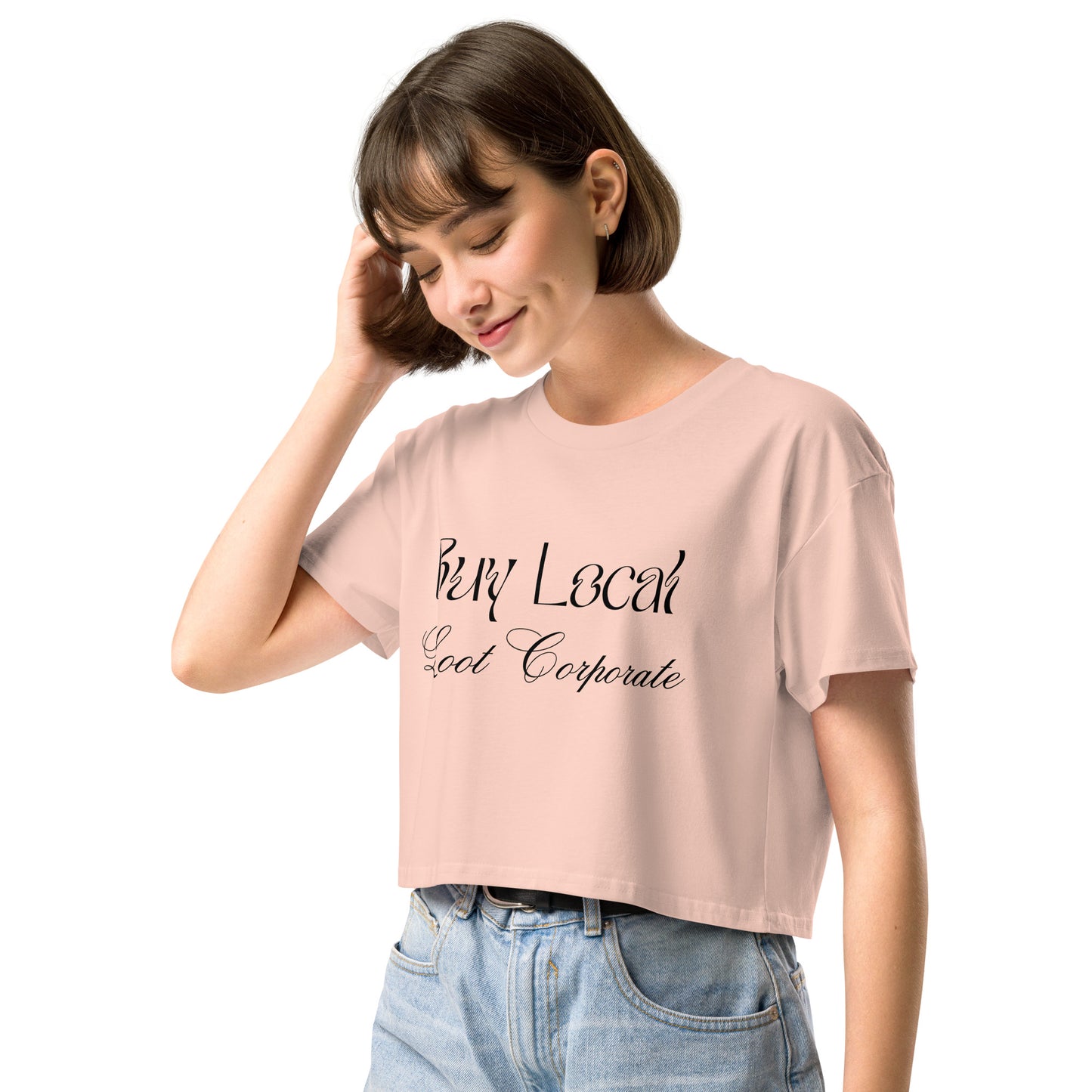 Buy Local Loot Corporate women’s crop top