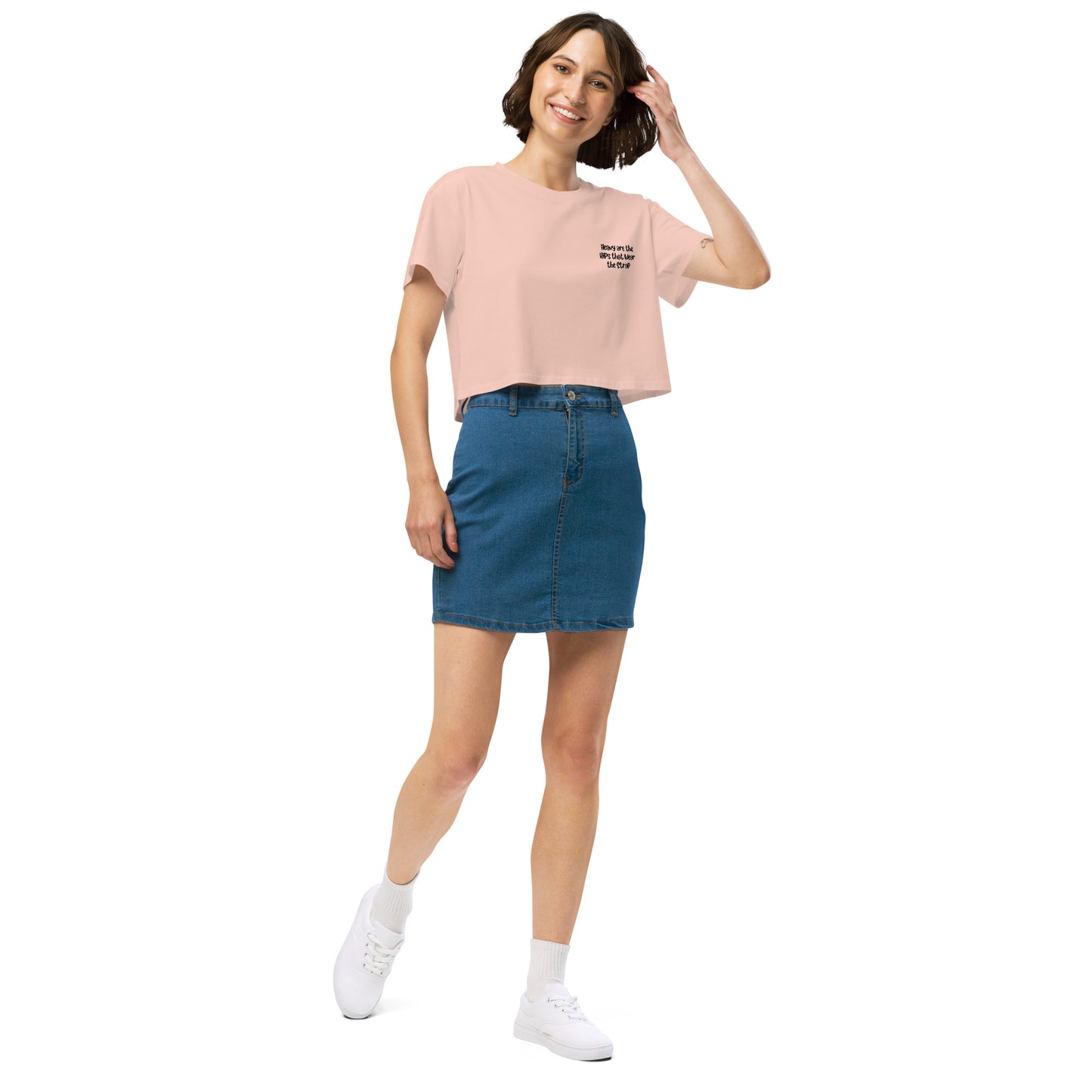 'Heavy are the hips' women’s crop top