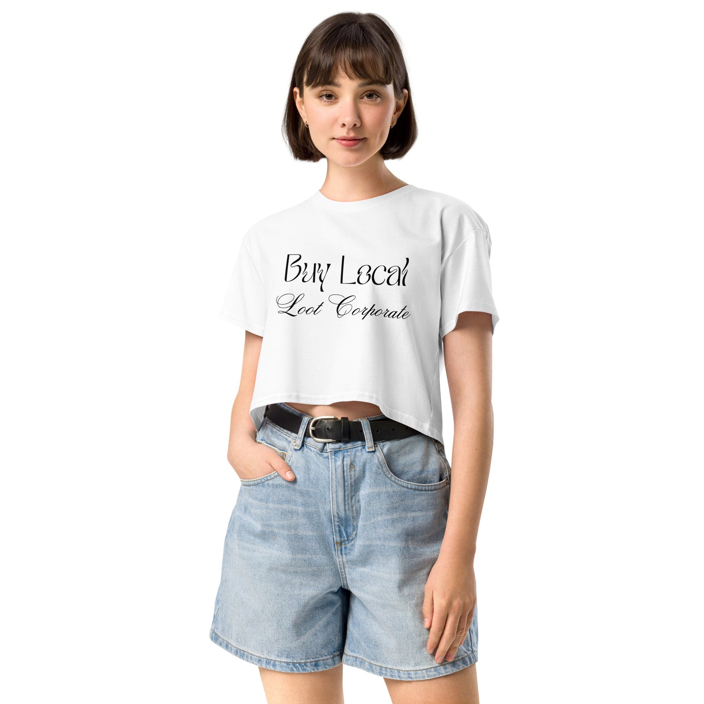 Buy Local Loot Corporate women’s crop top