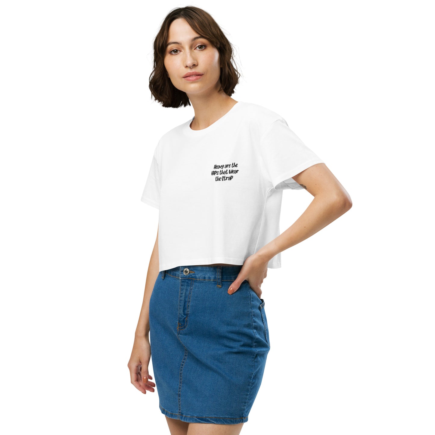 'Heavy are the hips' women’s crop top