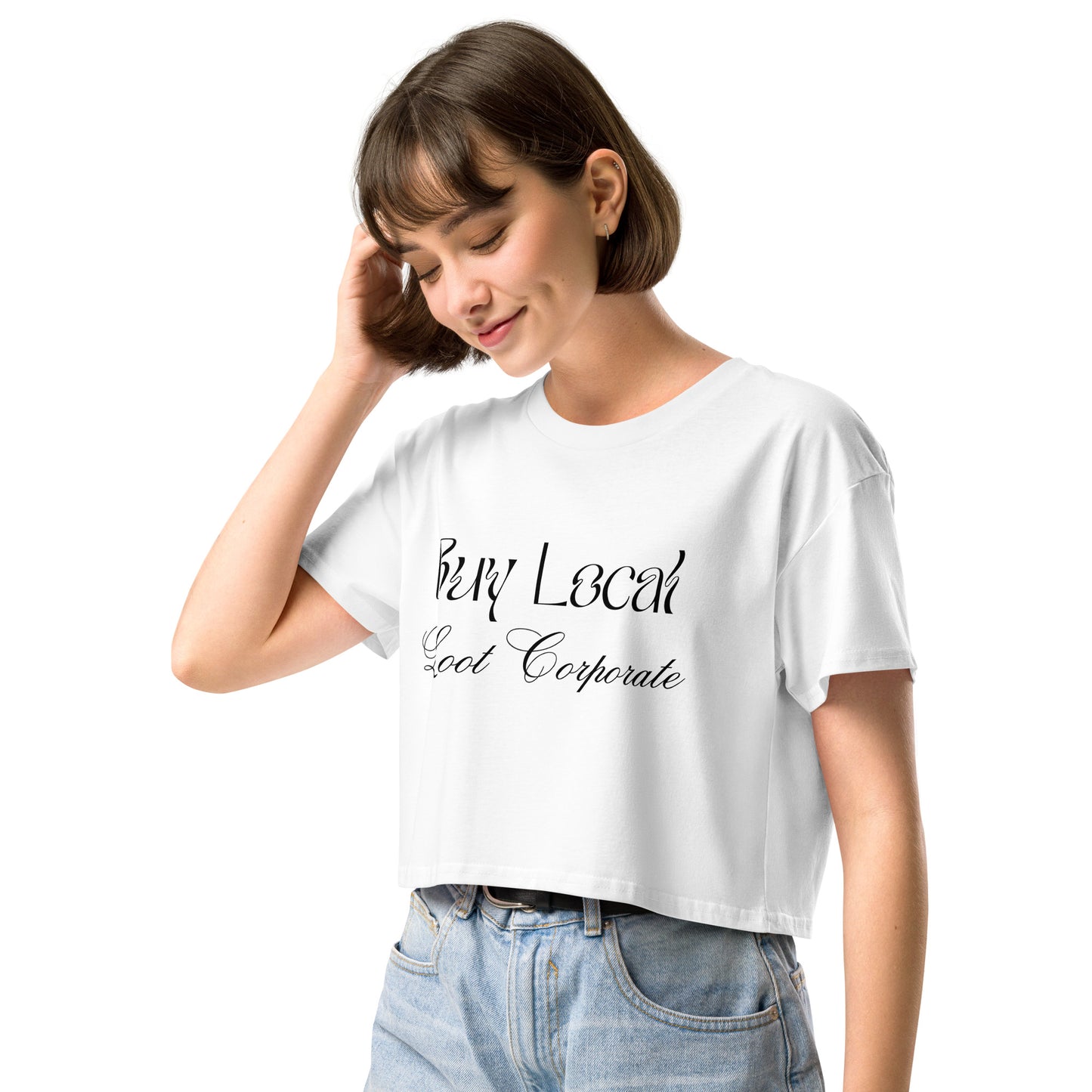 Buy Local Loot Corporate women’s crop top