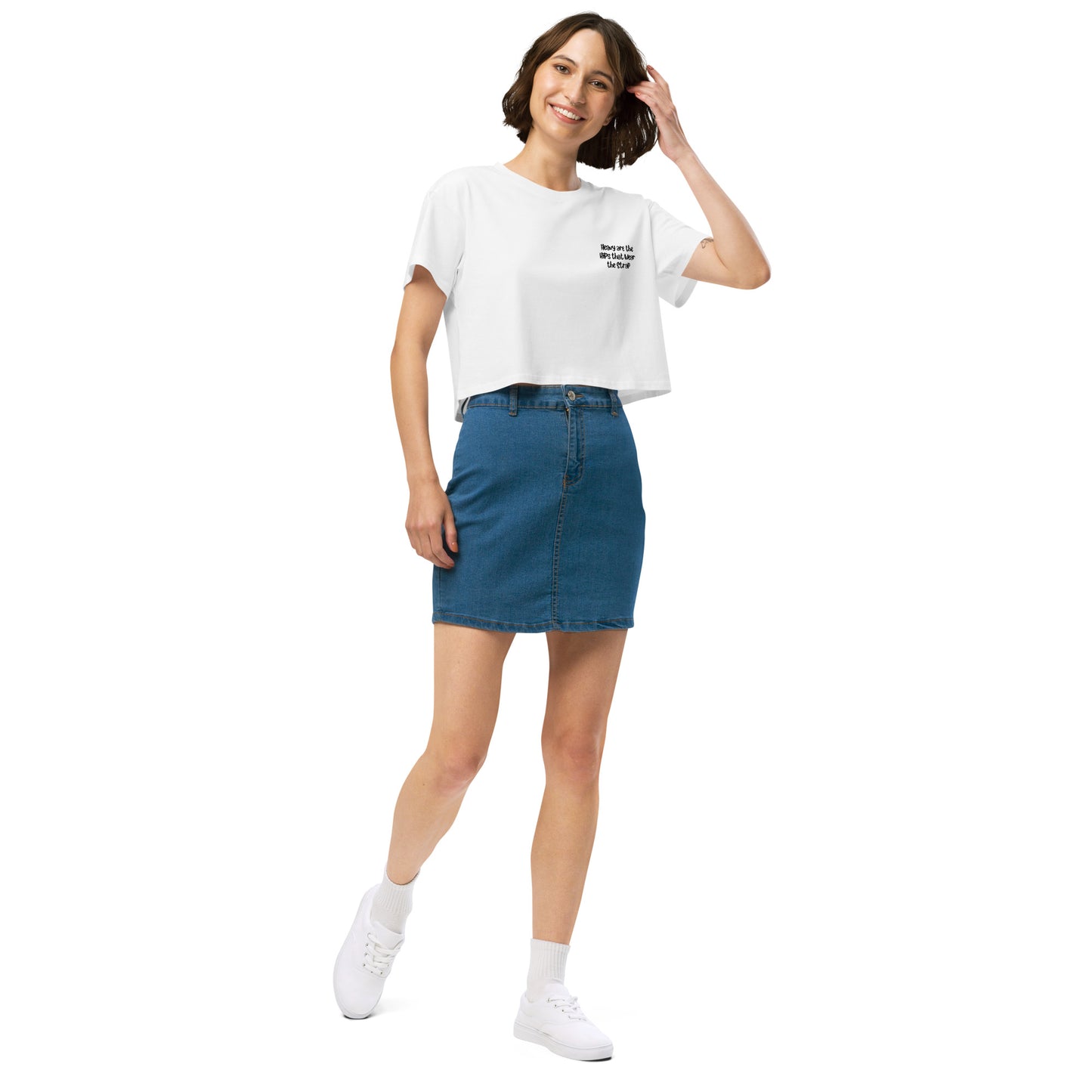 'Heavy are the hips' women’s crop top