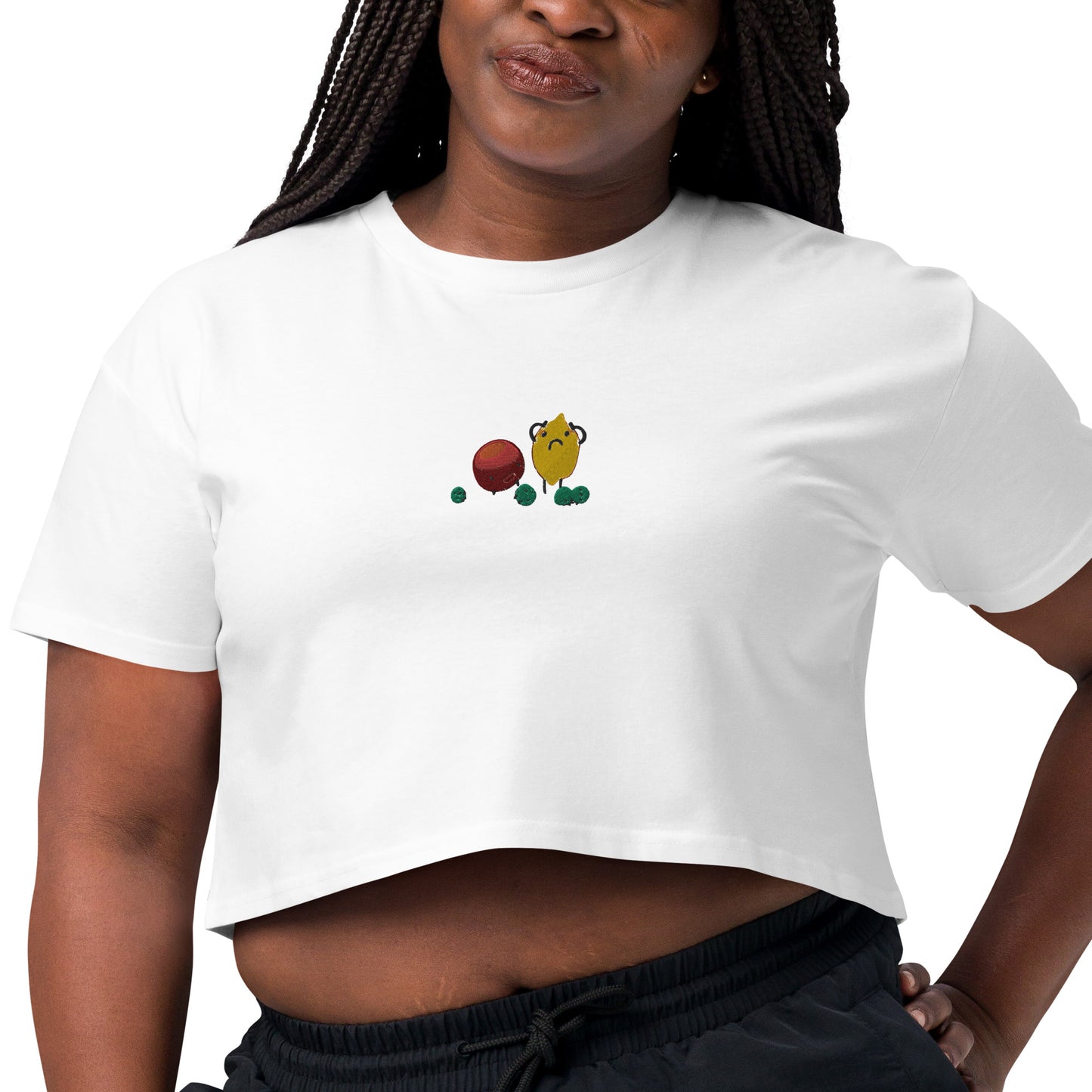 Fruity women’s crop top