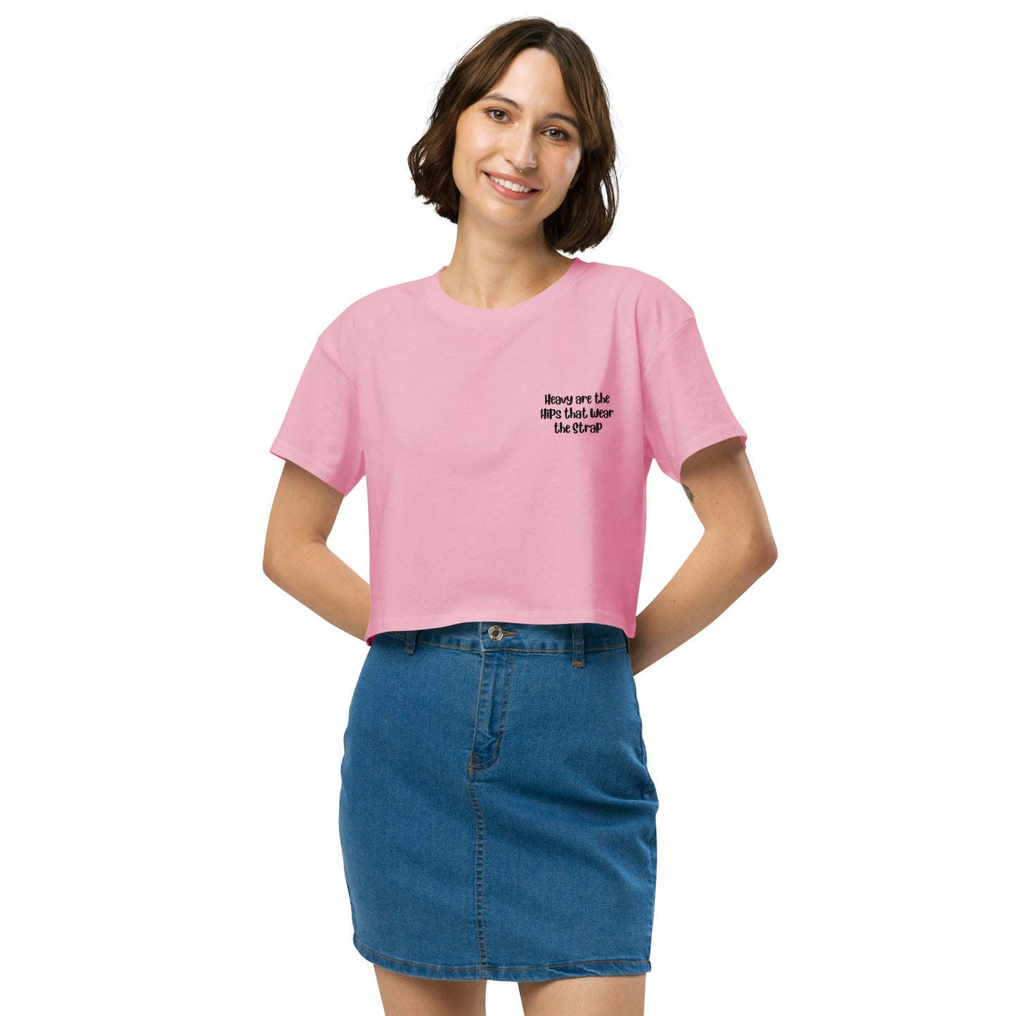 'Heavy are the hips' women’s crop top