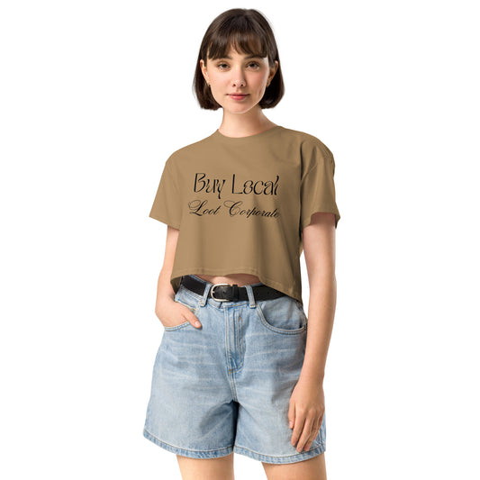 Buy Local Loot Corporate women’s crop top