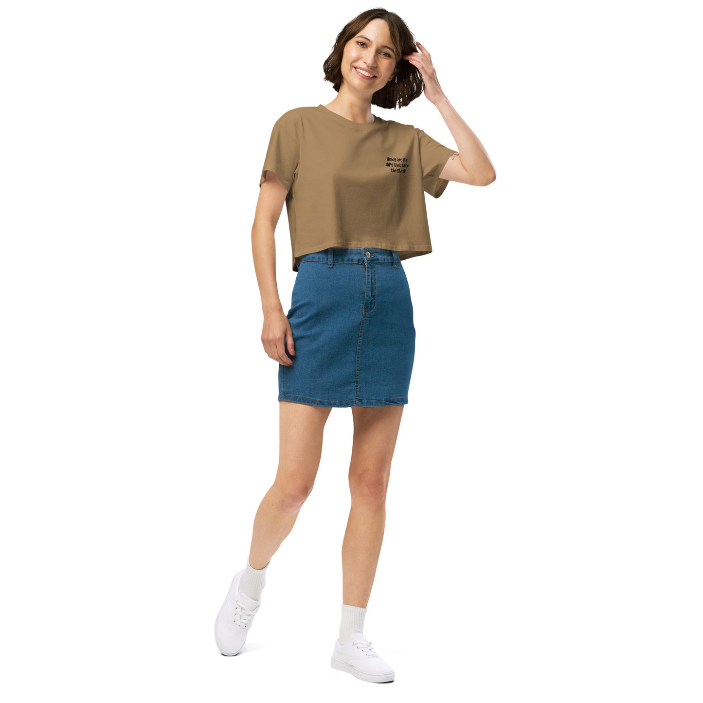 'Heavy are the hips' women’s crop top