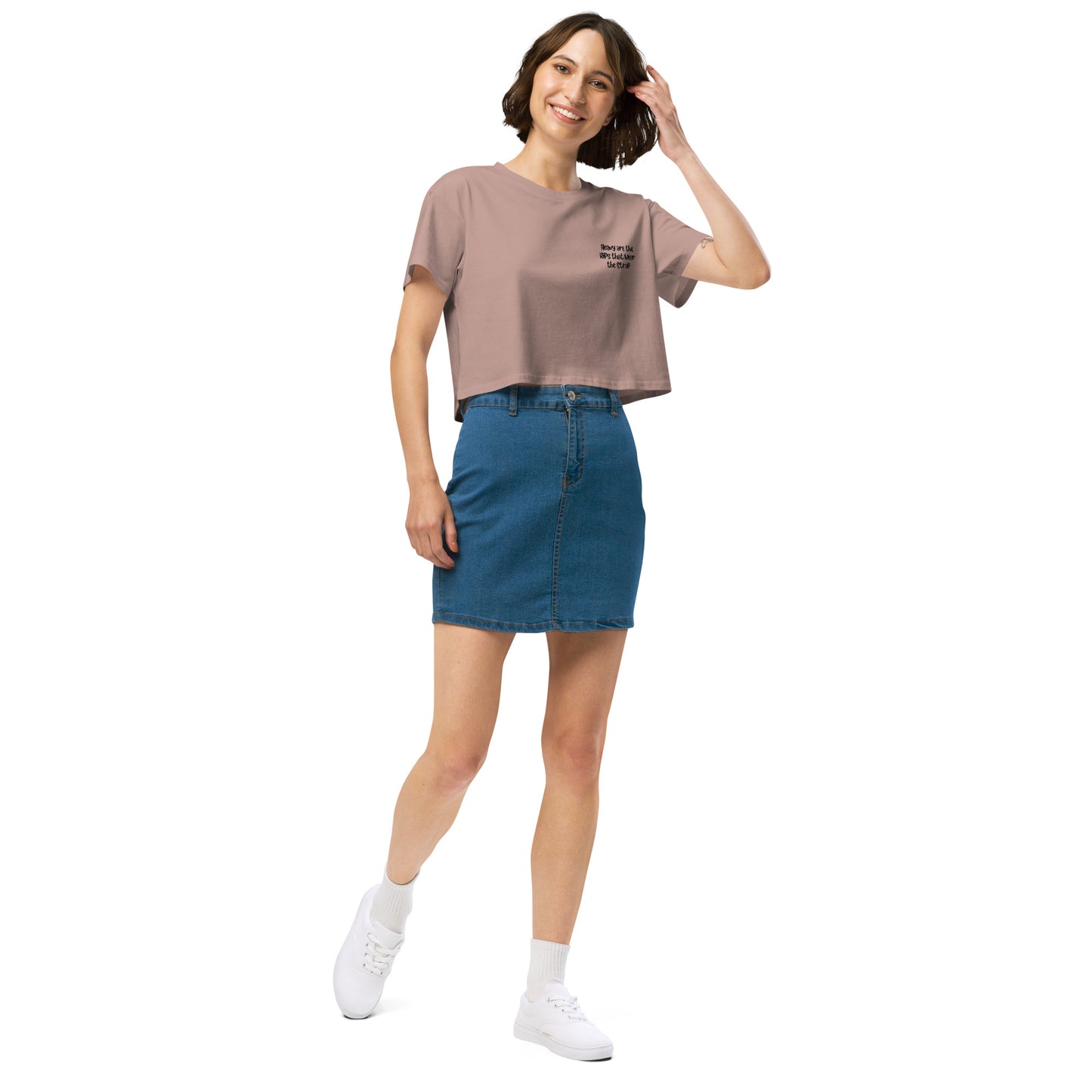 'Heavy are the hips' women’s crop top