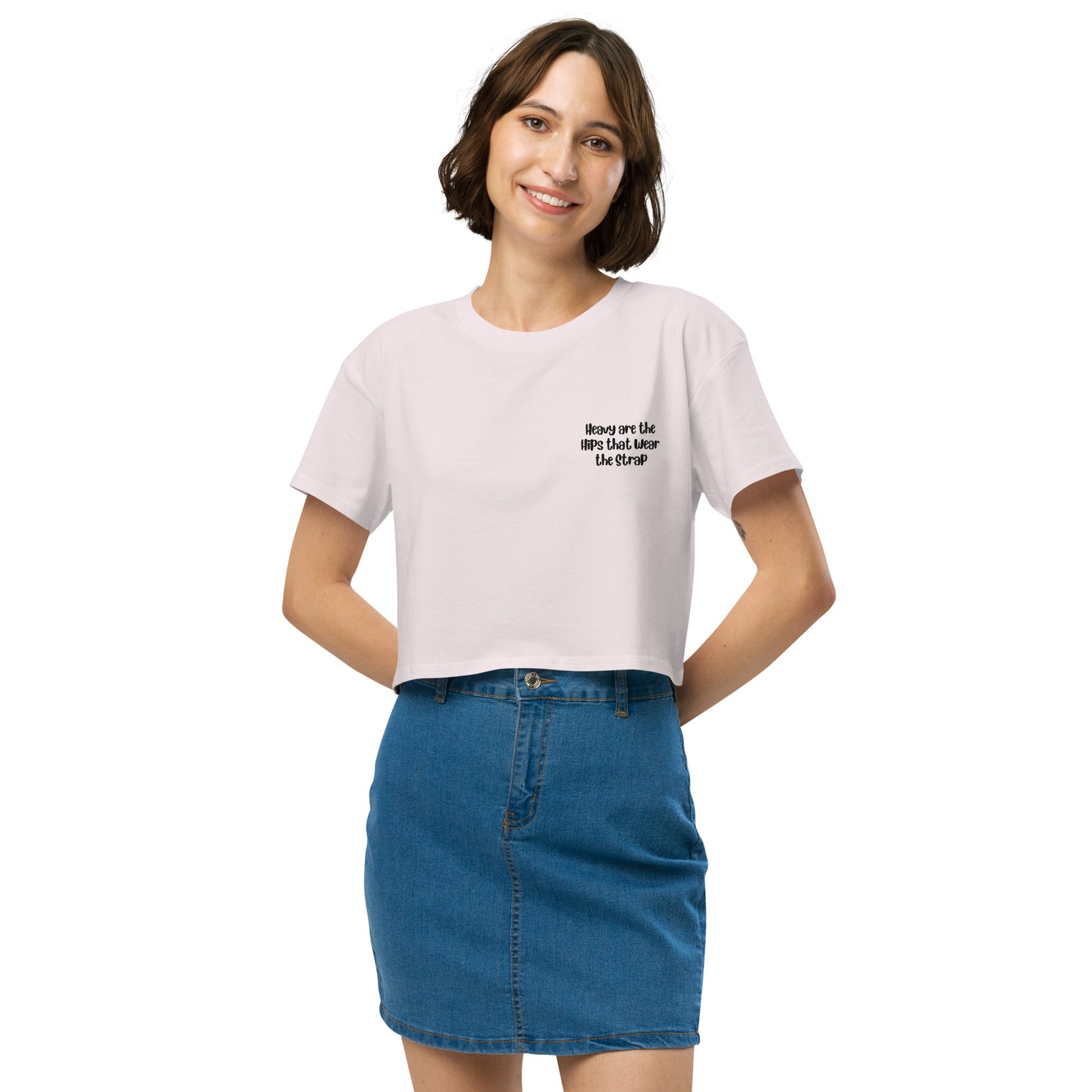 'Heavy are the hips' women’s crop top