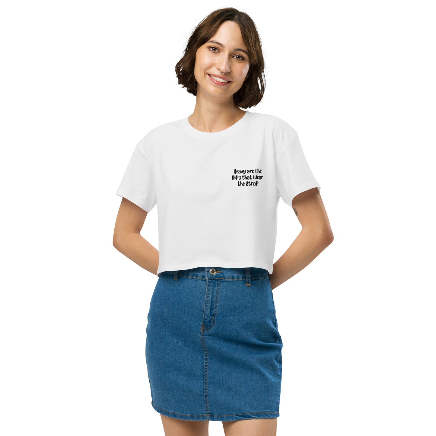 'Heavy are the hips' women’s crop top